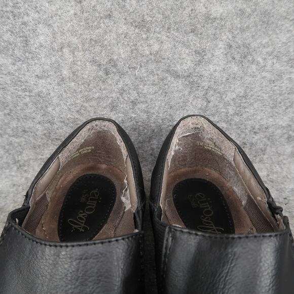 Eurosoft Sofft Shoes Womens 7 Loafer Slip On Everett Casual Comfort Black Flats - Picture 3 of 11